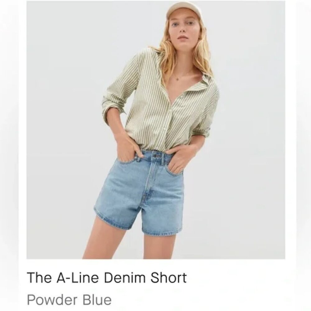 Everlane A-Line Denim Short